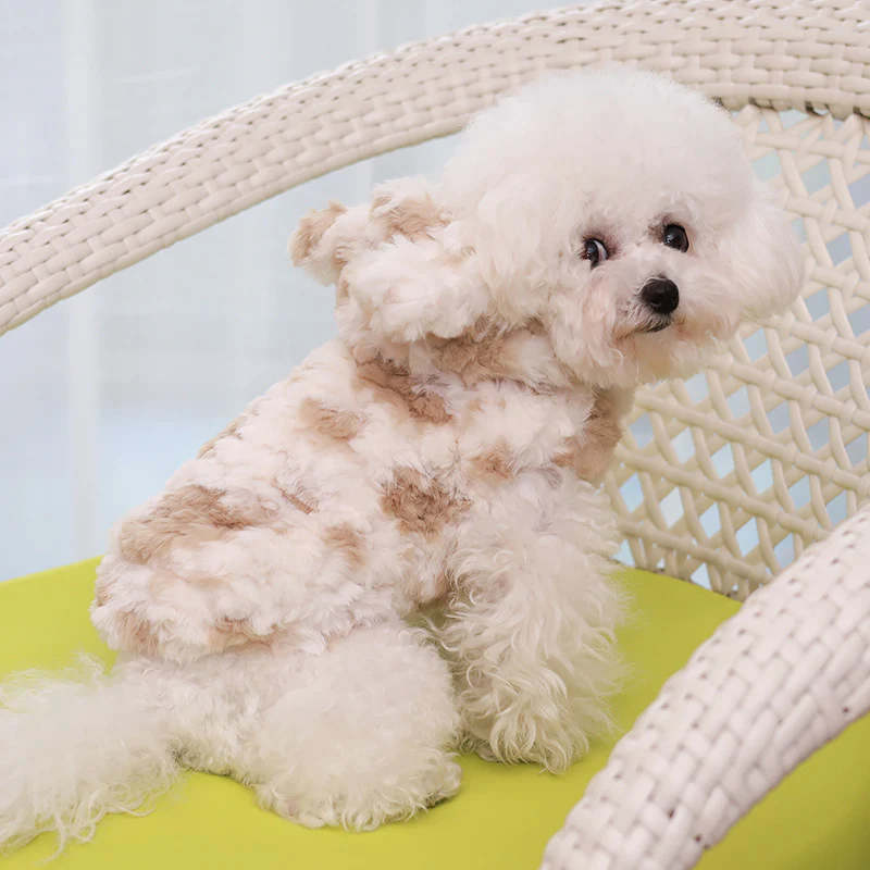 Furry Spot Dog Cat Hooded Harness Jacket - immagine 6