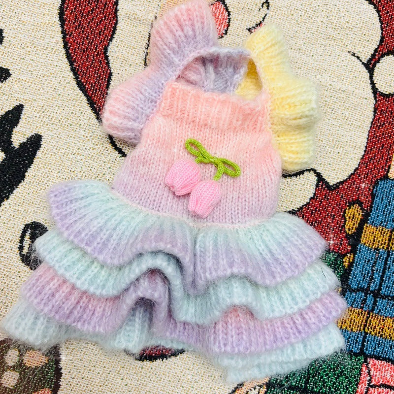 Tulip Decor Gradient Dog Cat Knitted Dress - immagine 3