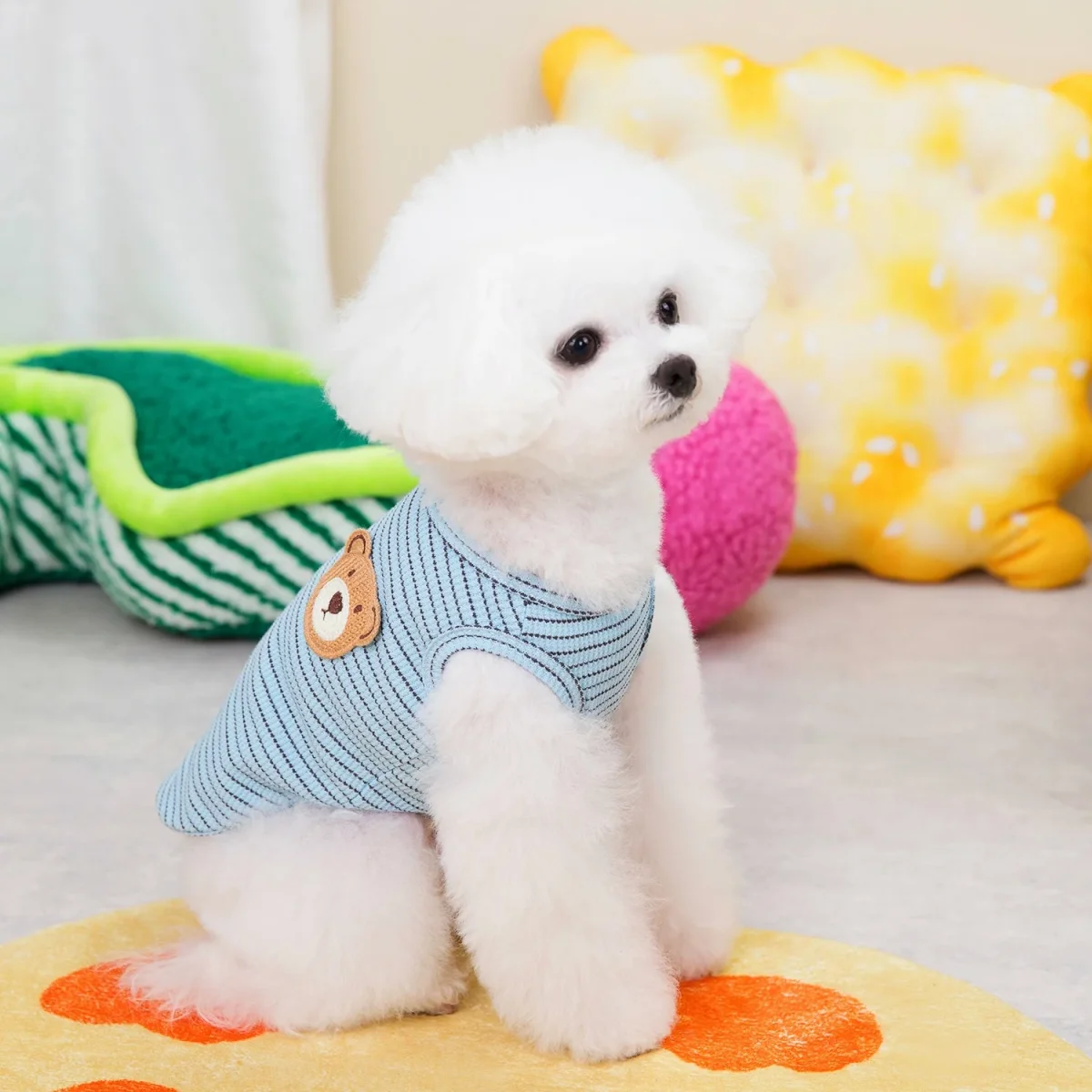 Striped Bear Breathable Dog Cat Vest - immagine 8