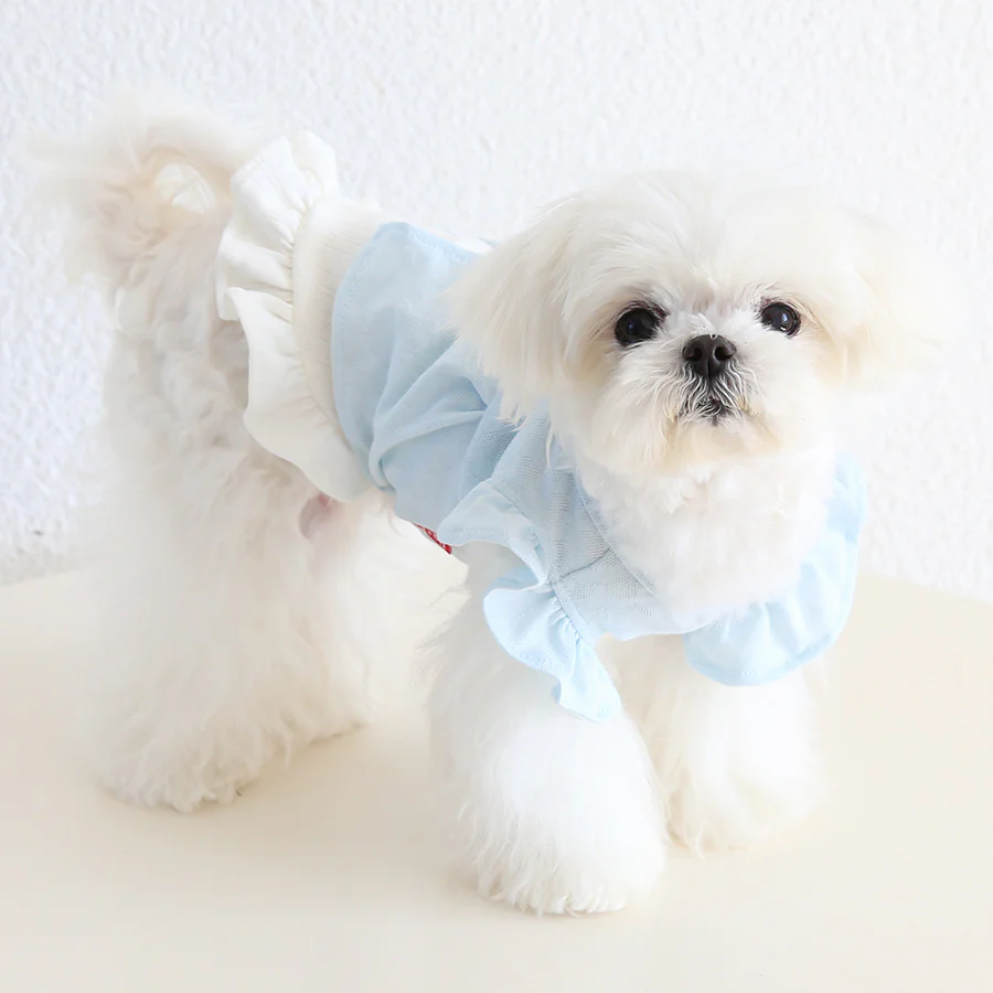 Two-in-one Ruffled Sleeves Dog Cat T-shirt - immagine 4