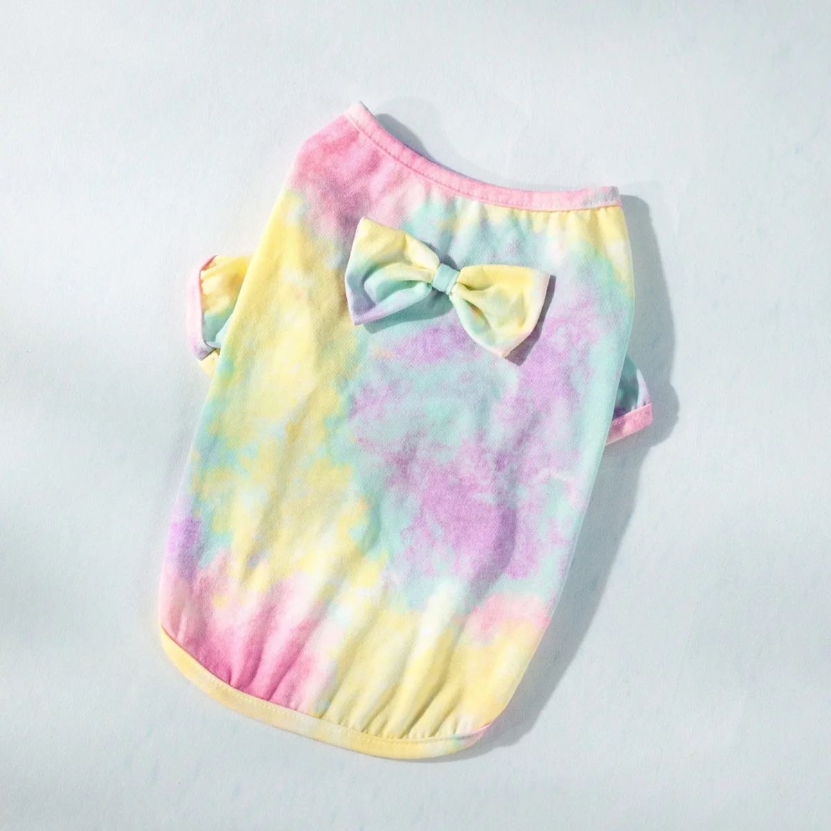 Tie-dyed Bow Decor Dog Cat Dress/Tee - immagine 7