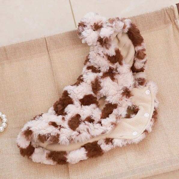 Furry Spot Dog Cat Hooded Harness Jacket - immagine 8