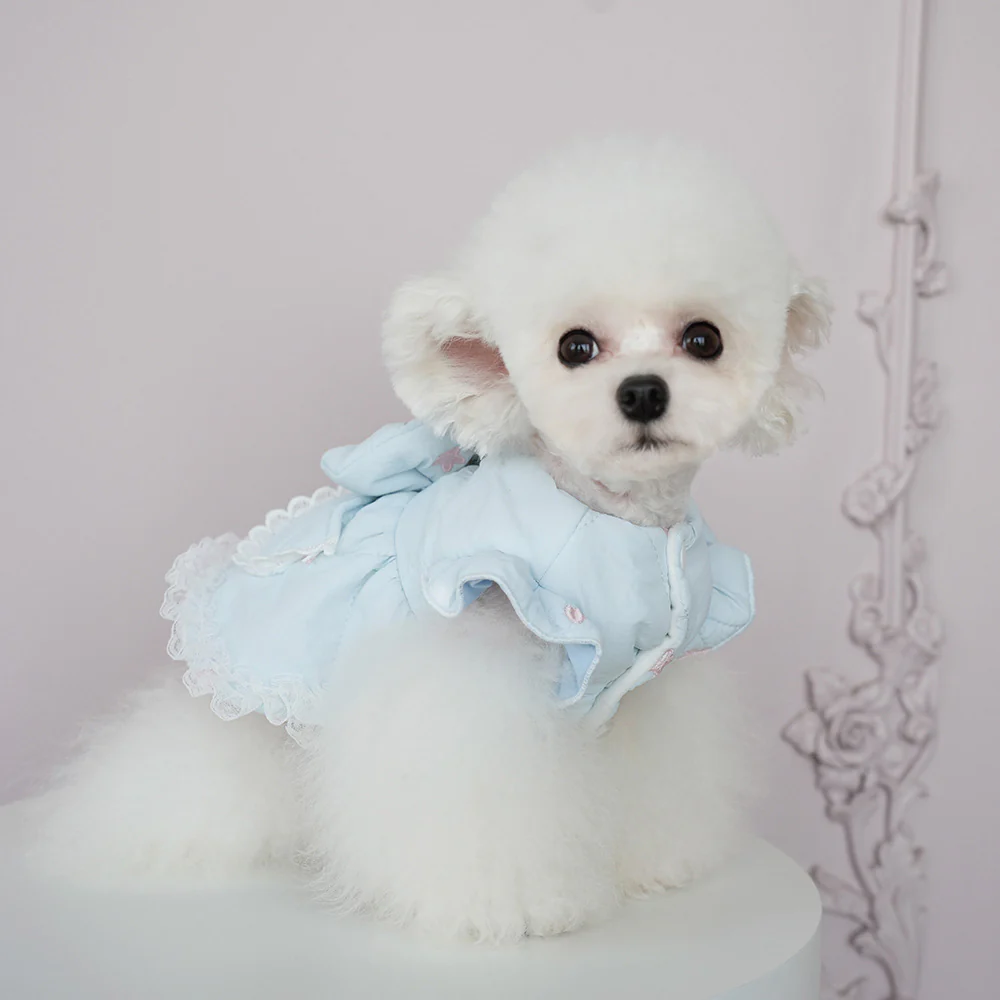 Fleece Warm Star Dog Cat Harness Dress - immagine 6