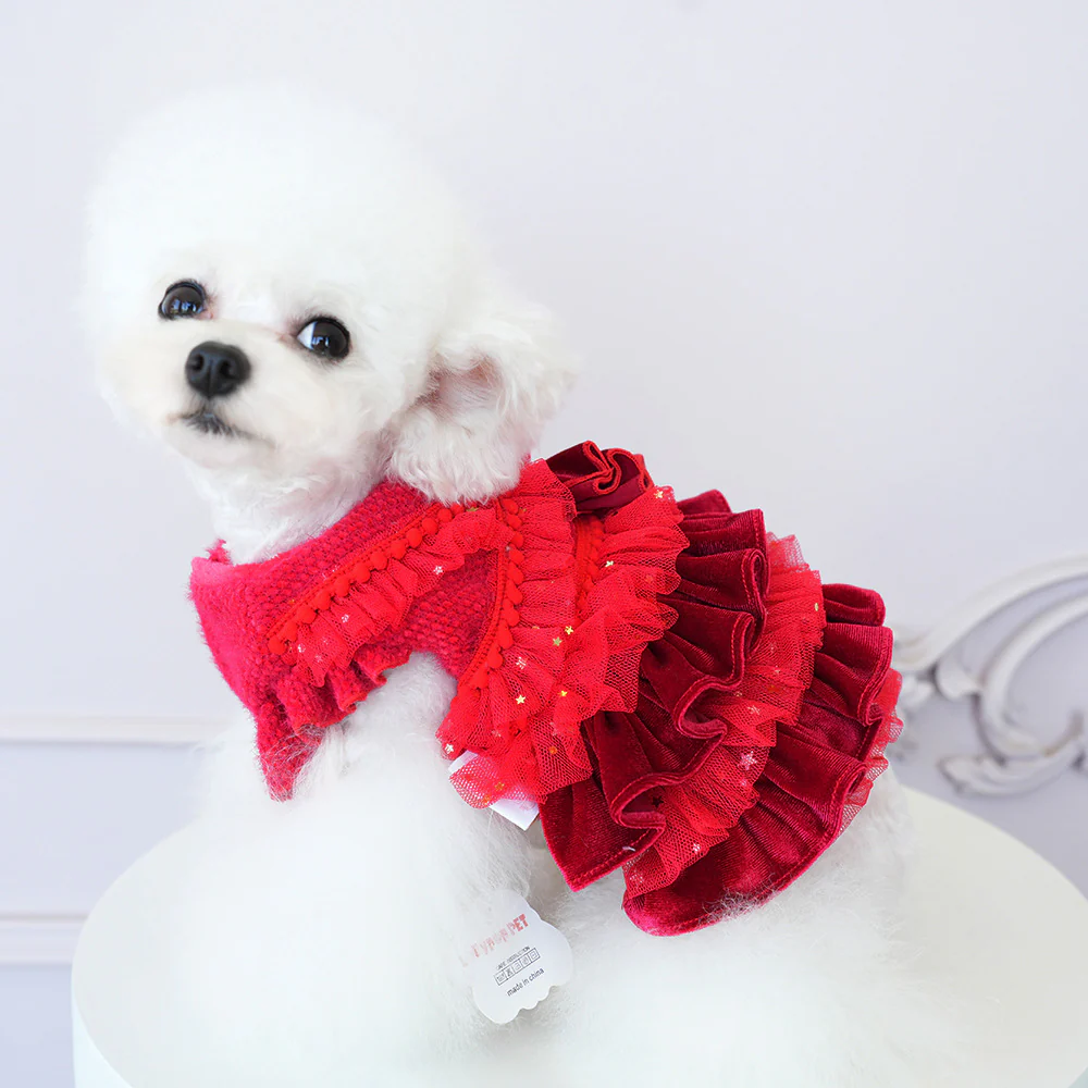 Tulle Star Layered Dog Cat Princess Dress - immagine 6