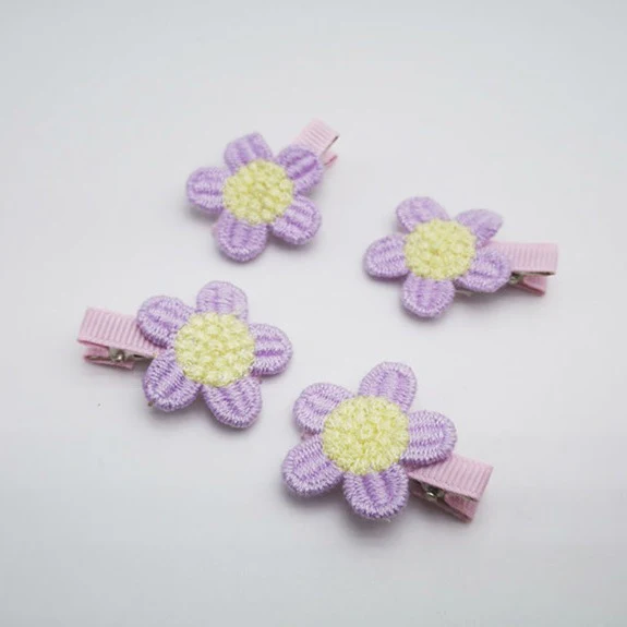 Sweet Flower Dog Cat Hair Clip 6pcs - immagine 3