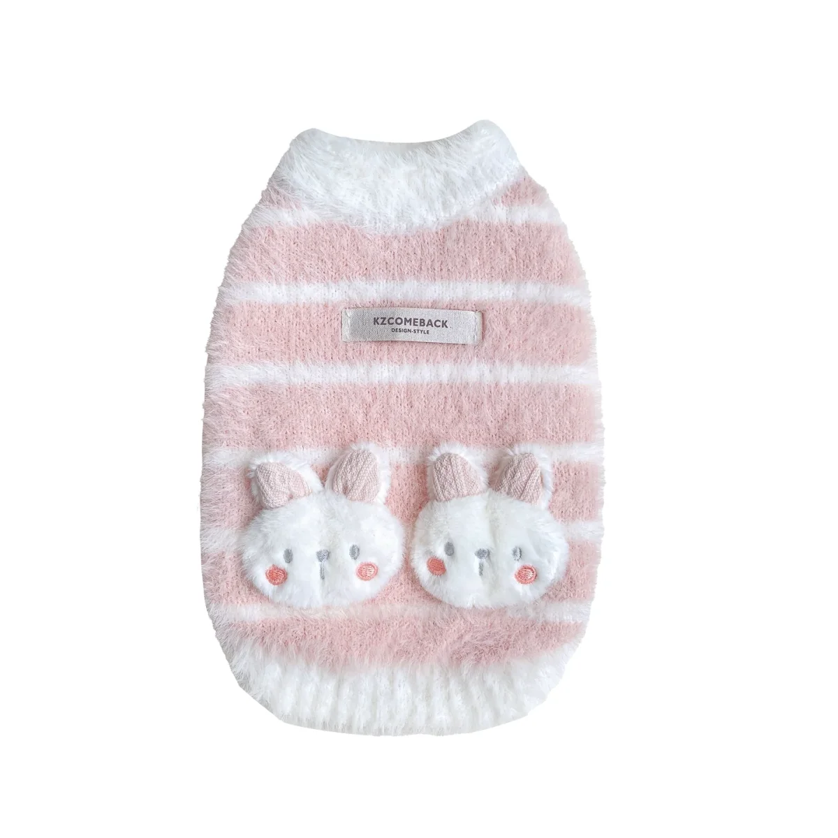 Furry Rabbit Decor Dog Cat Sweater Vest - immagine 3