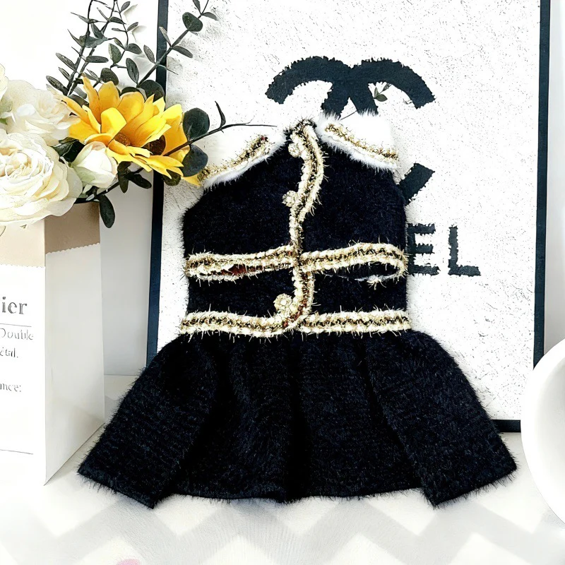 Elegant Flower Buttoned Dog Cat Dress Hat - immagine 3