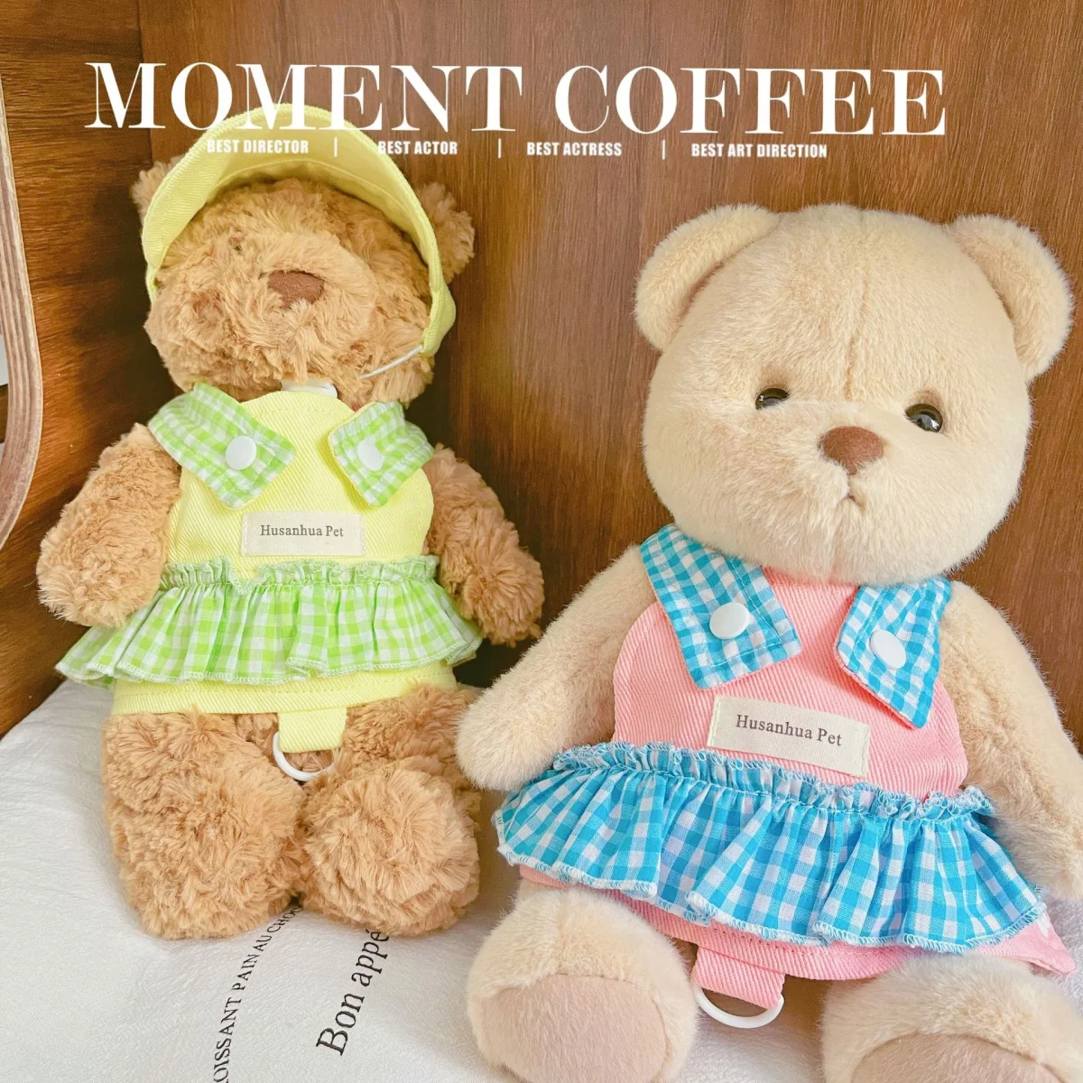 Sweet Contrast Color Plaid Dog Harness&Leash - immagine 4