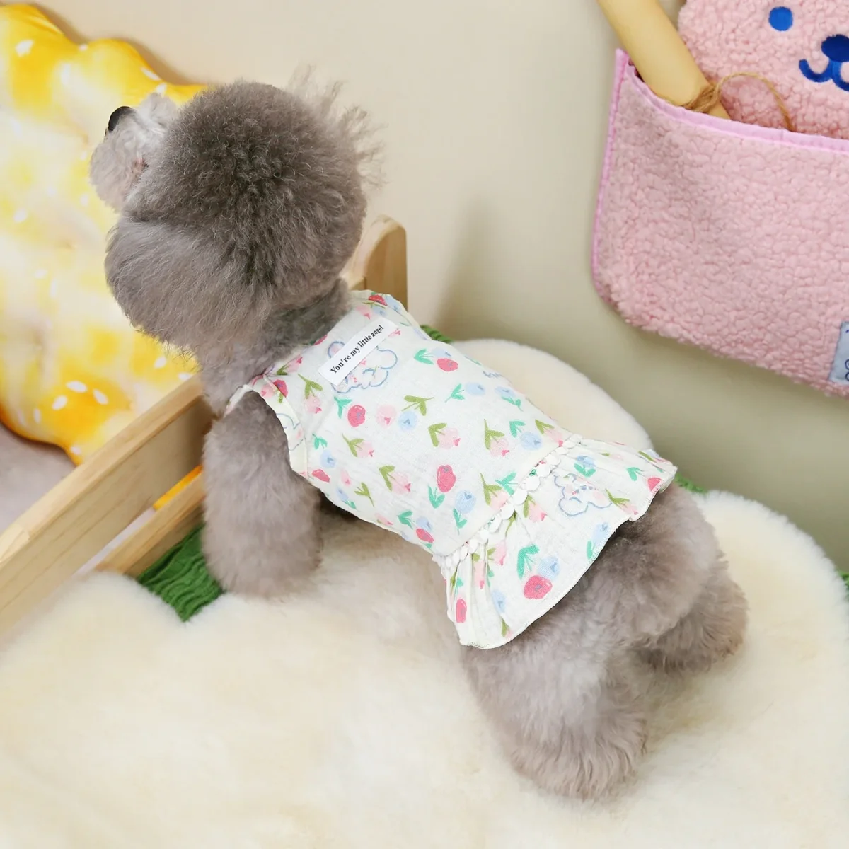 Cherry Rabbit Printed Breathable Dog Cat Dress - immagine 3