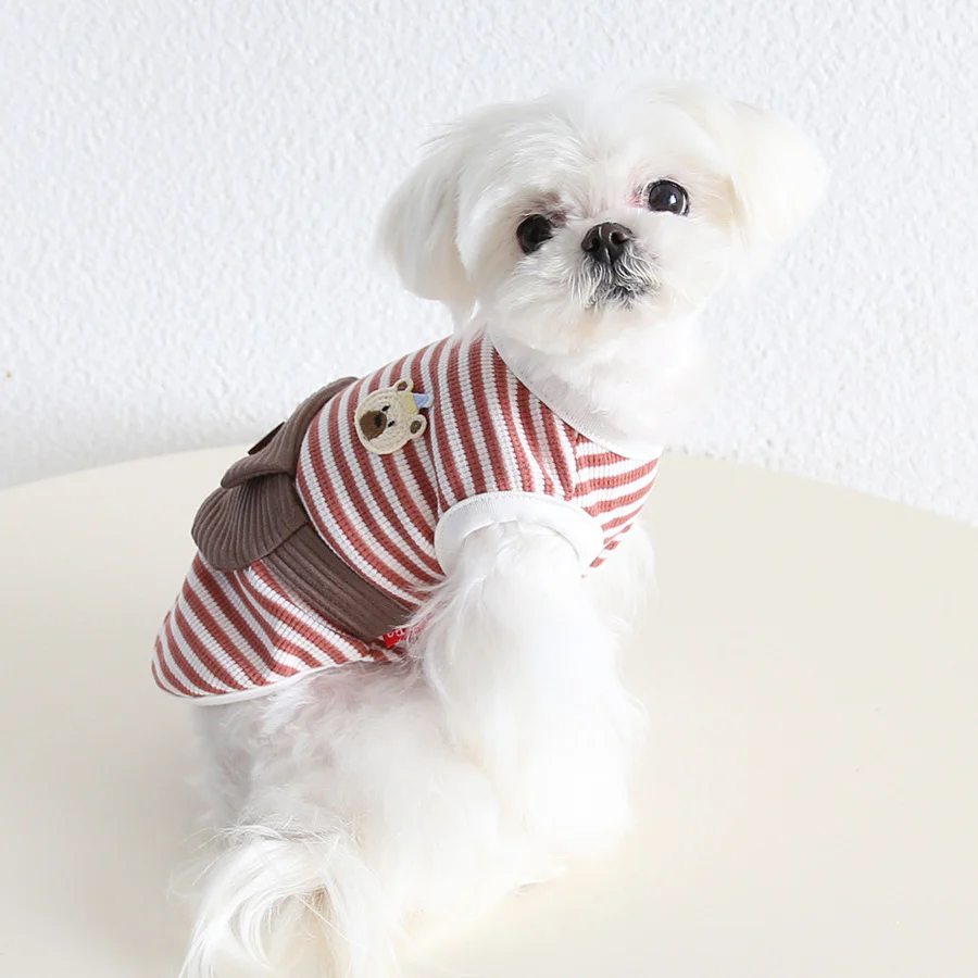 Bag Decor Bear Striped Dog Cat Vest - immagine 6