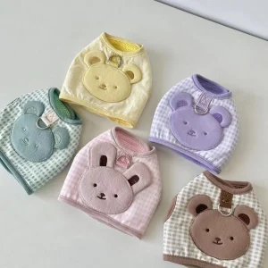 Sweet Plaid Bear Dog Harness&Leash