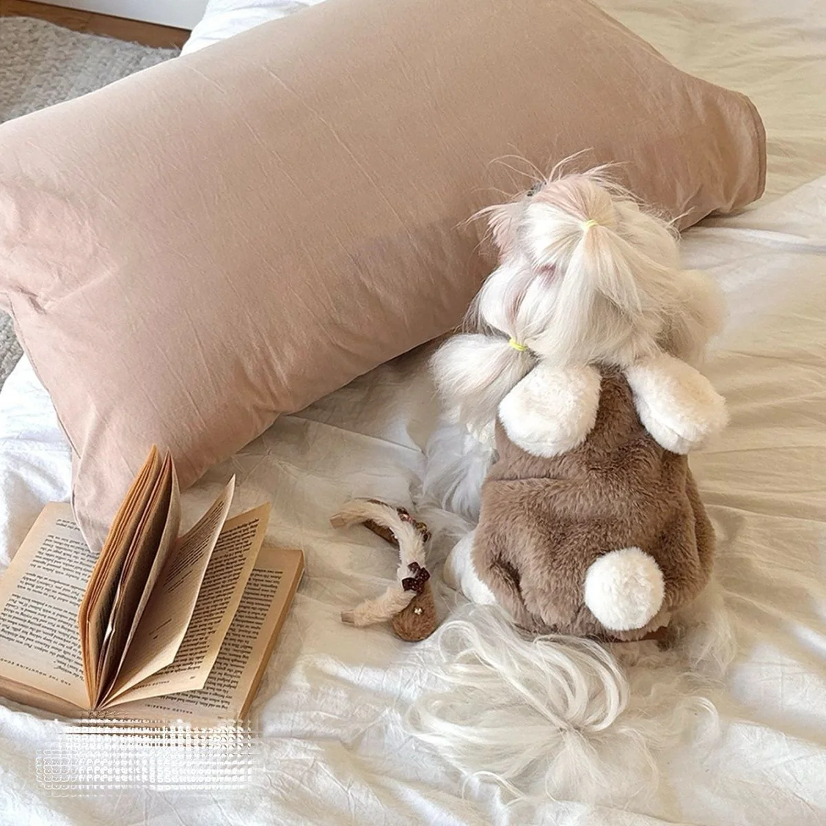 Sweet Rabbit Fleece Solid Color Dog Cat Vest - immagine 6