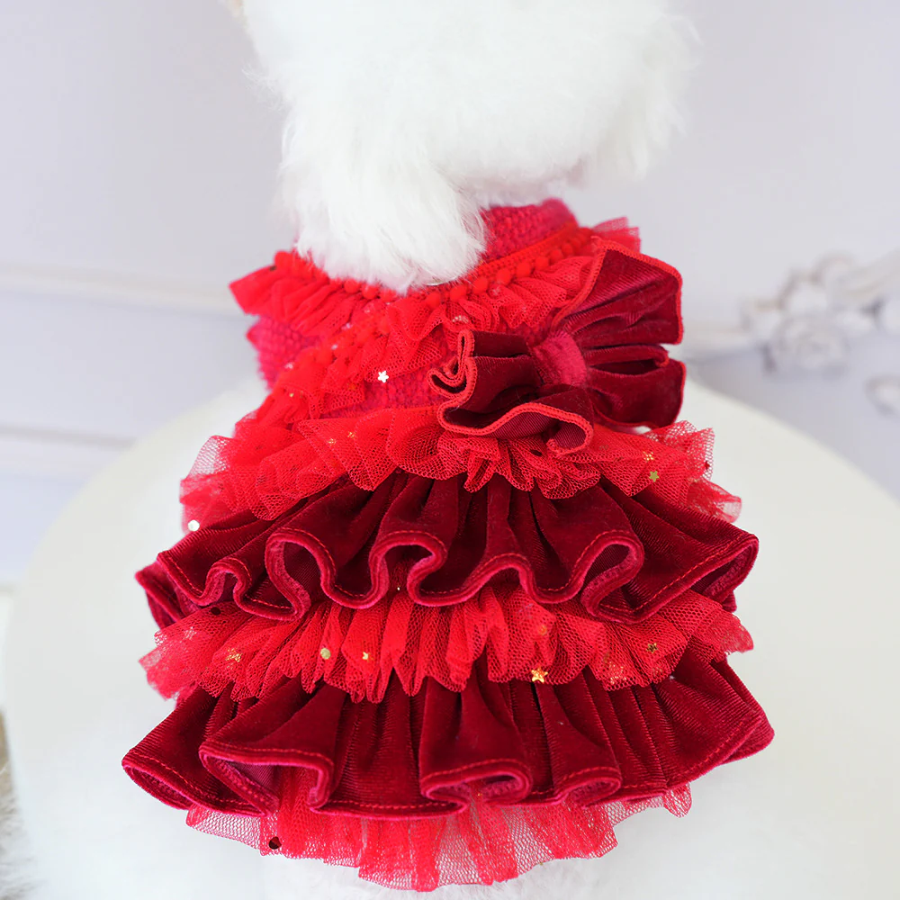 Tulle Star Layered Dog Cat Princess Dress - immagine 4