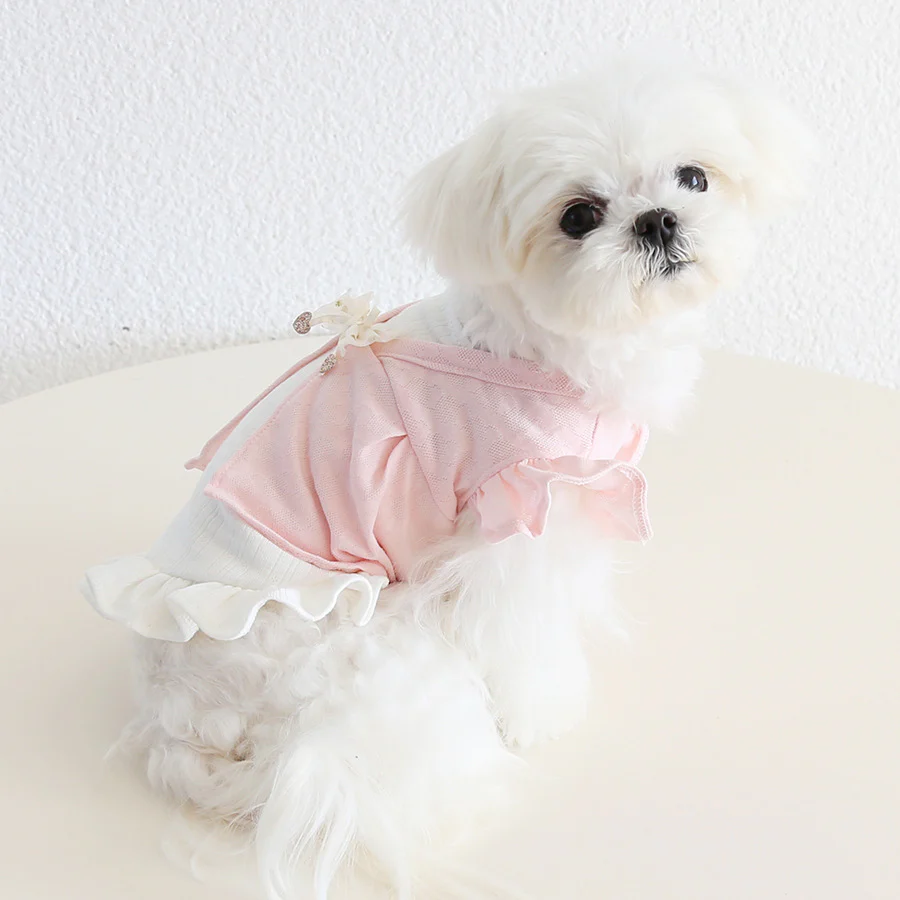 Two-in-one Ruffled Sleeves Dog Cat T-shirt - immagine 9