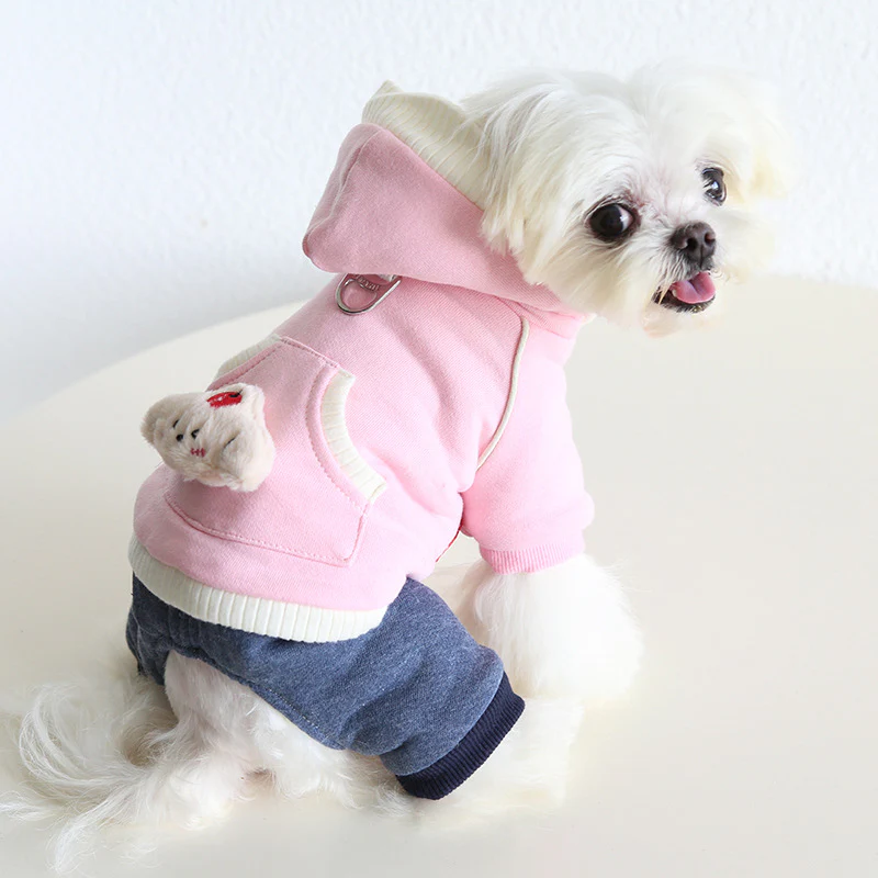 Apple Dog Pocket Fleece Dog Harness Jumpsuits - immagine 3