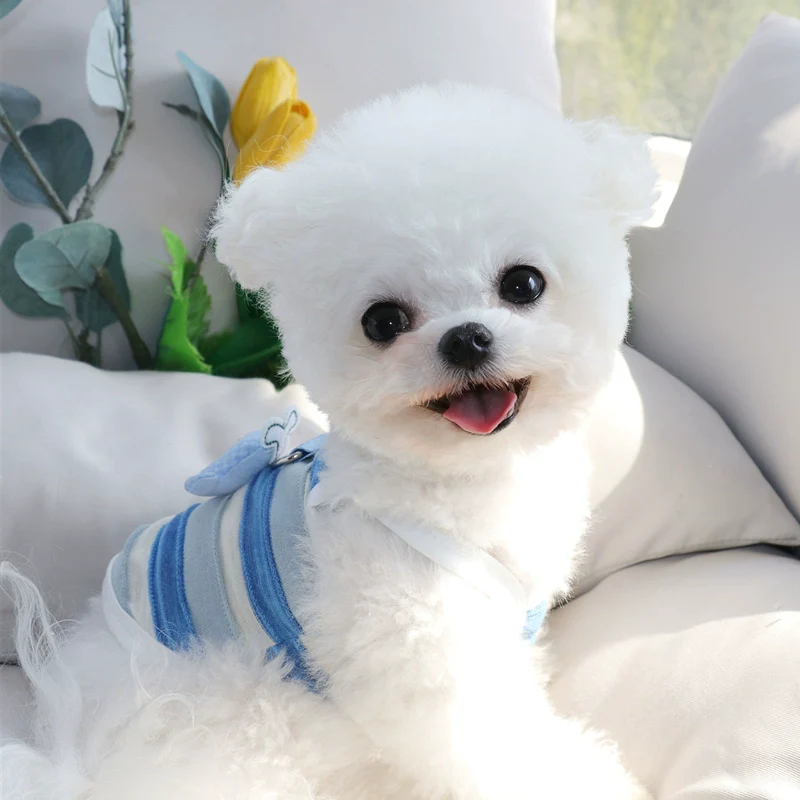 Fish Decor Striped Dog Cat Vest Harness - immagine 6