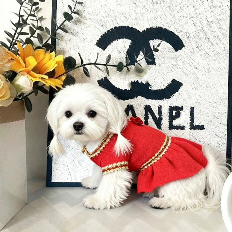 Elegant Flower Buttoned Dog Cat Dress Hat - immagine 9