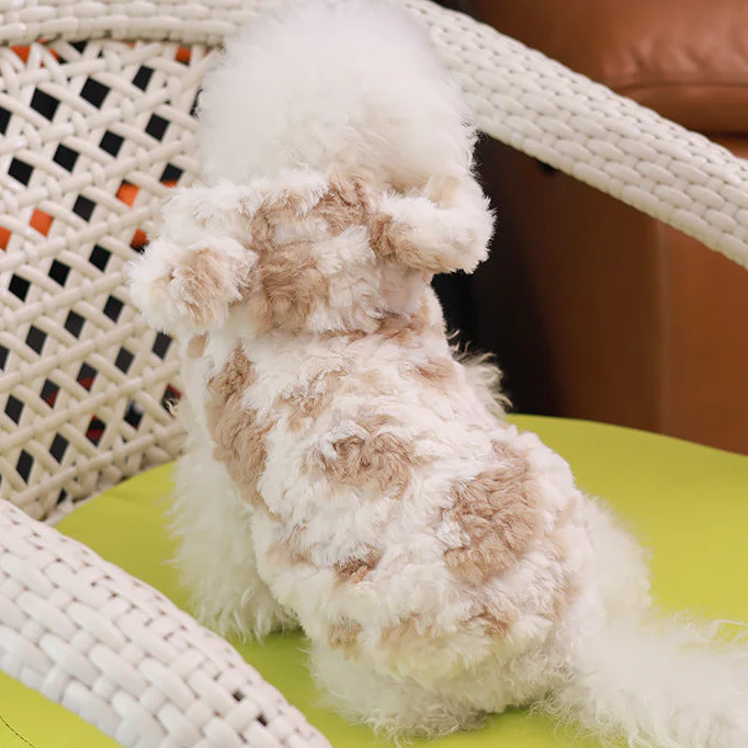 Furry Spot Dog Cat Hooded Harness Jacket - immagine 4