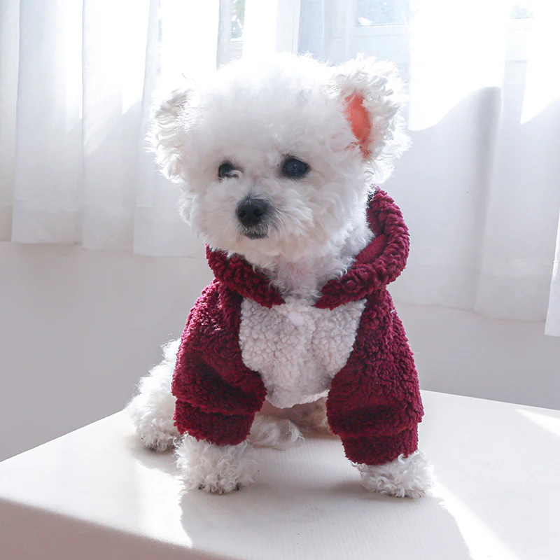 Warm Dog Cat Hoodie Coat with Hat - immagine 6