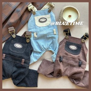 Casual Pocket Design Dog Jumpsuits Overalls