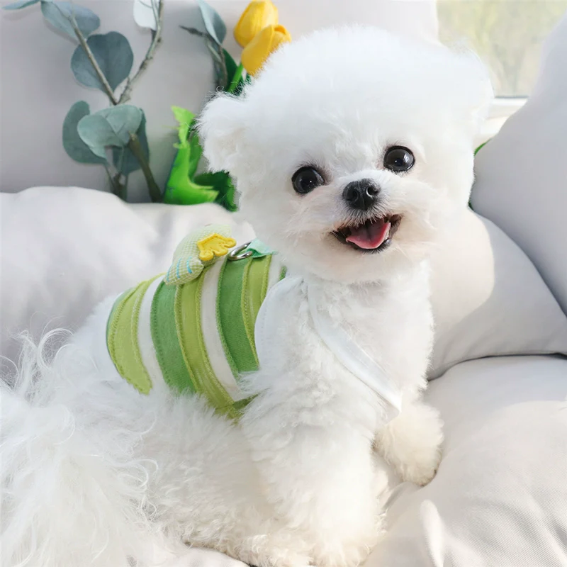 Fish Decor Striped Dog Cat Vest Harness - immagine 8