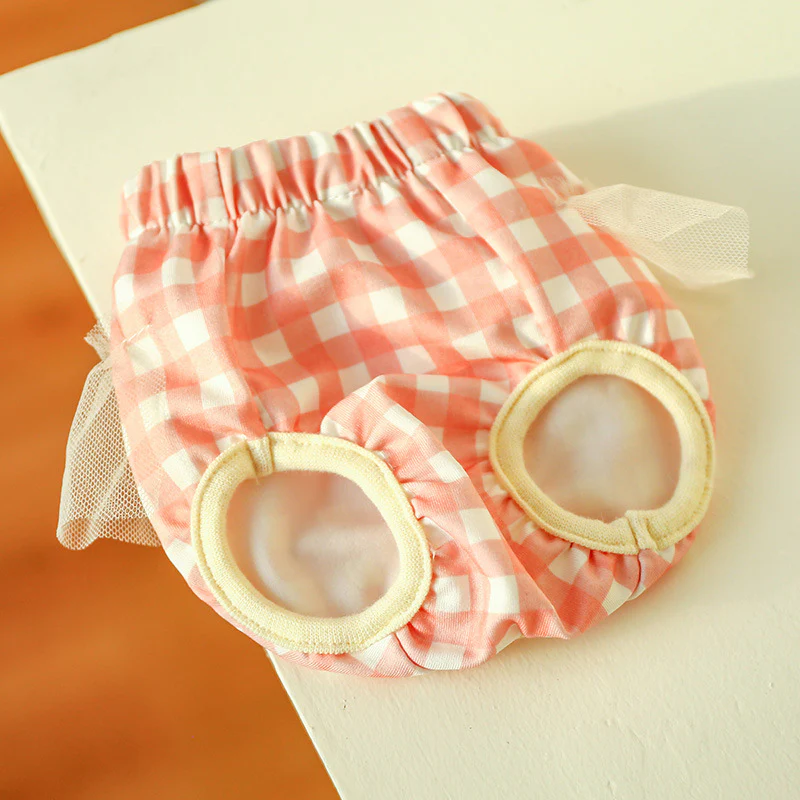 Washable Diaper Plaid Dog Cat Underwear - immagine 4