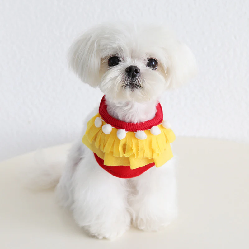 Funny Food Pattern Dog Cat Scarf/Bib Hat - immagine 8