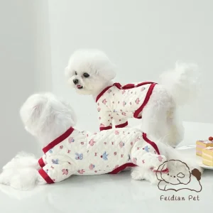Rabbit Puppy Printed Soft Dog Cat Jacket/Jumpsuits