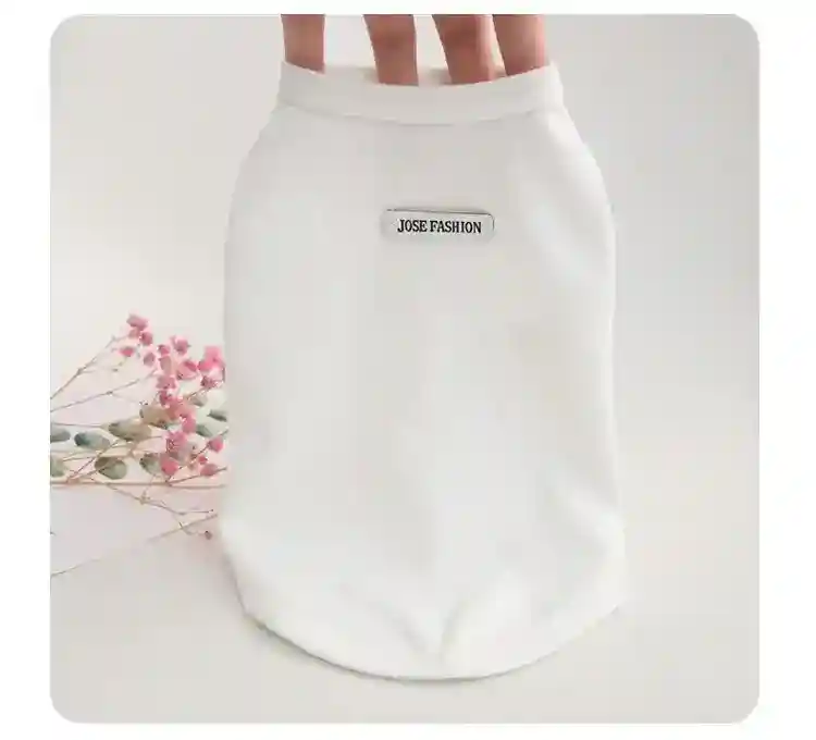 Canottiera in cotone per cani Bichon leggera e traspirante - immagine 7