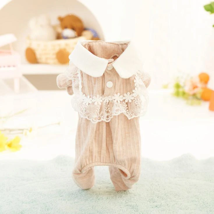 Sweet Lace Floral Dog Jumpsuits Pajama - immagine 4