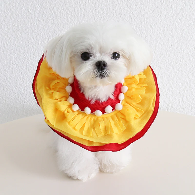 Funny Food Pattern Dog Cat Scarf/Bib Hat - immagine 3