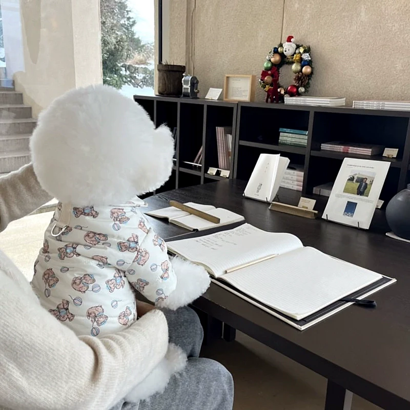 Sweet Bear Fleece Two-Legged Dog Harness Jacket - immagine 3