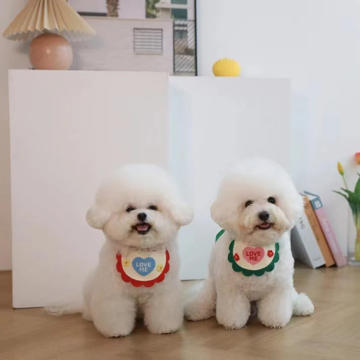 Sweet Heart Love Dog Cat Bibs - immagine 6