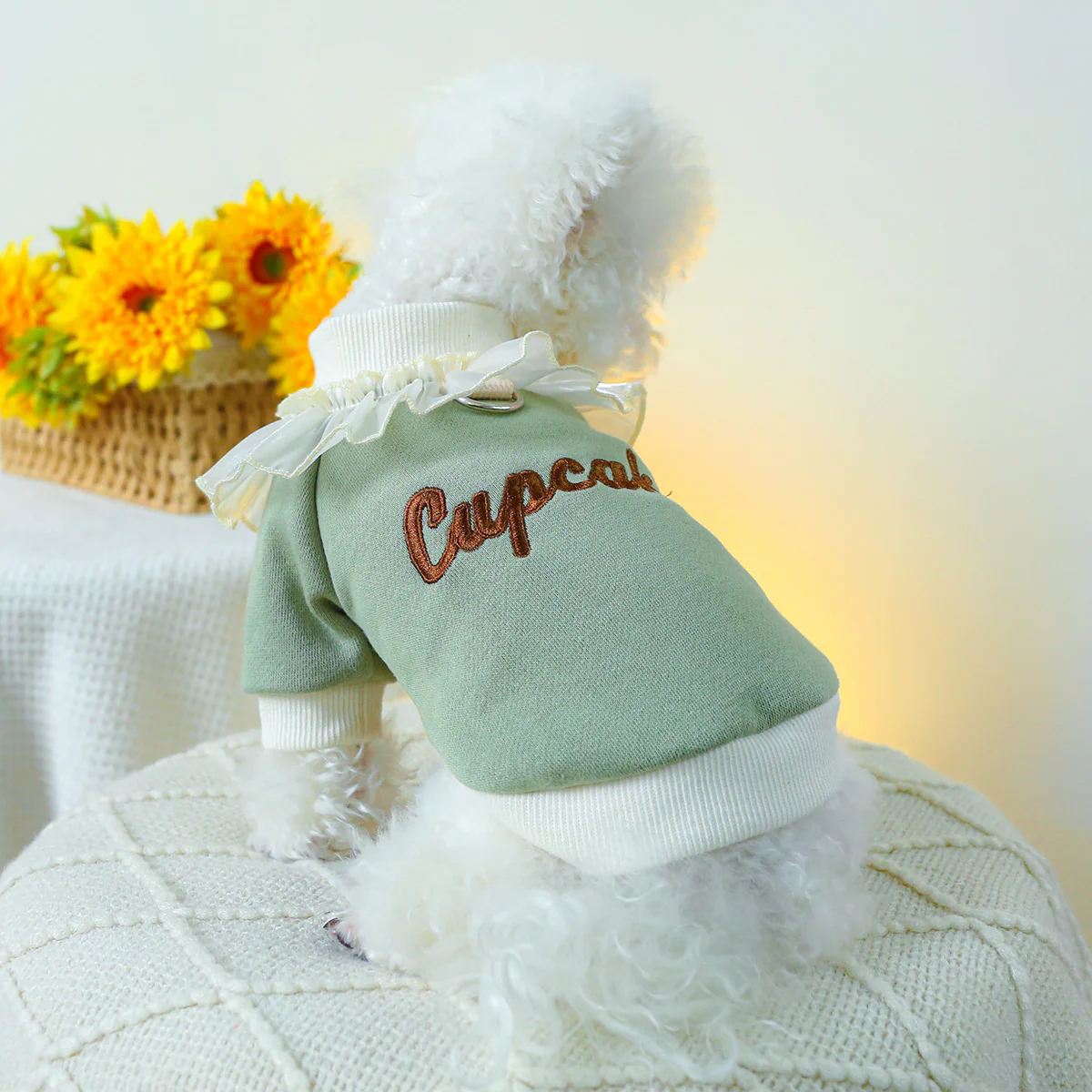 Cupcake Lace Collar Dog Cat Sweatshirt - immagine 5