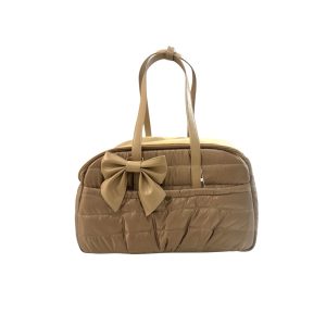 TRAVEL BAG COOKIE ECOLEATHER QUILTED