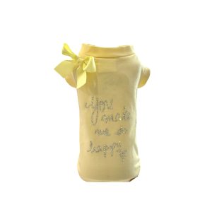 T-shirt “You make me so happy” yellow