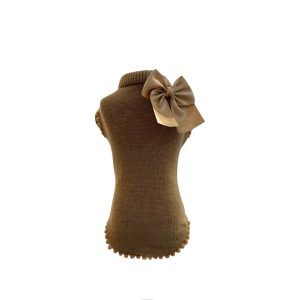 Maglioncino pom pom biscotto