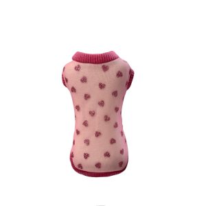 Maglioncino cuori rosa