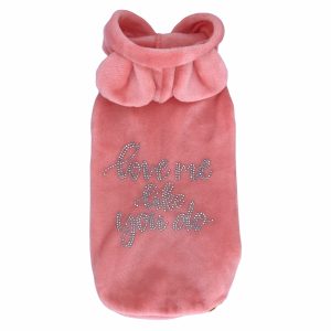 SPARKLING LOVE ME HOODIE SALMON