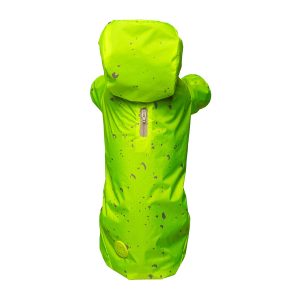 FLUO SPOT RAINJACKET 4 LEGS YELLOW