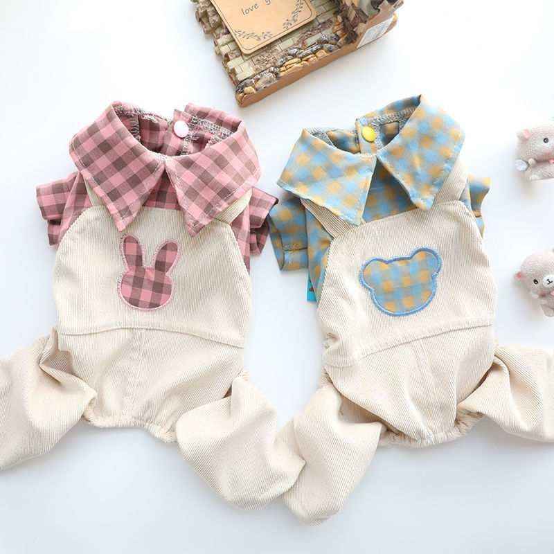 Tutina per Cani di Piccola Taglia con Ricamo "Romantica Salopette" - immagine 2