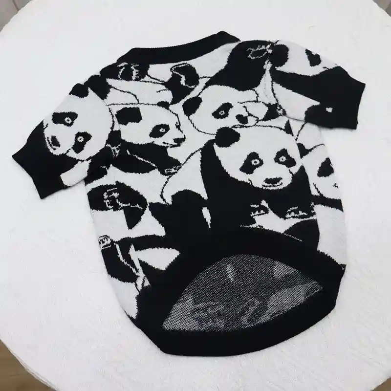 Maglione per Cani Panda - Caldo in Lana Morbida - immagine 2