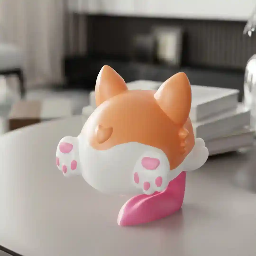 Statua Corgi in Salto - Decorazione Resina Simpatica - immagine 8