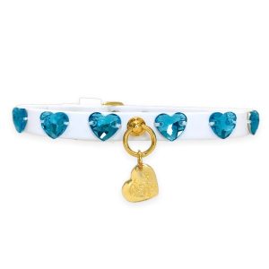 AZUL HEARTS COLLAR WHITE