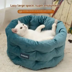 Cesta per Gatti PAWSZEN - Bordi Alti e Cuscino Removibile