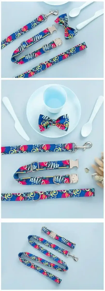 BlueVibe - Collare per Cani in Nylon Resistente con Fantasia Vivace - immagine 7