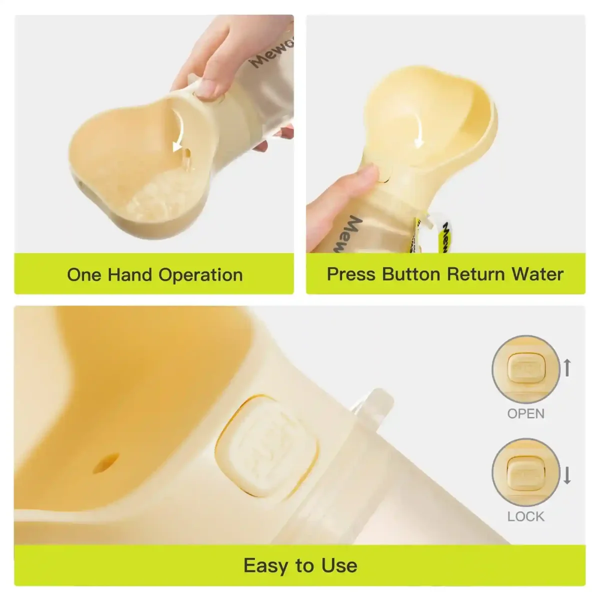 Borraccia per cani portatile multifunzione "MewooFun" - immagine 3