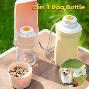 Borraccia Portacrocchette Cani 2in1 - Acqua e Cibo