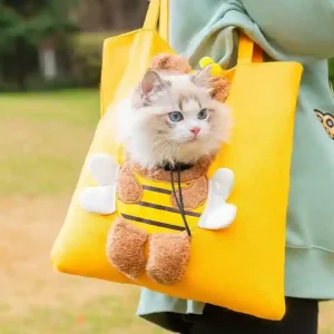 Borsa trasportino per cani e gatti "Bee Out"