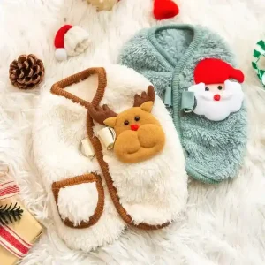 Cappottino Natale Cani Pile - Gilet Smanicato Inverno
